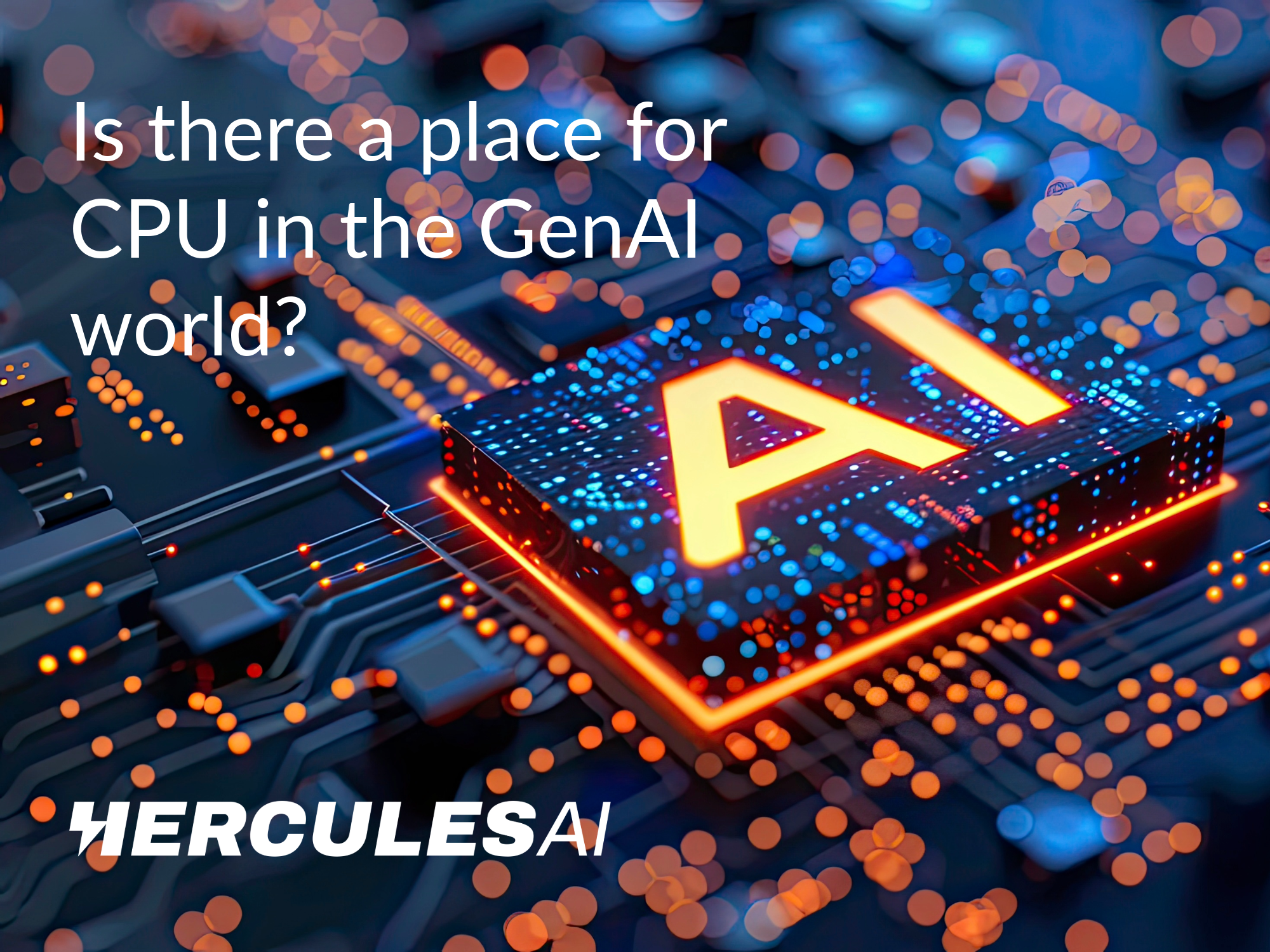 Is there a place for CPUs in the GenAI world? 