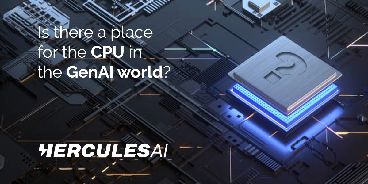 Is there a place for CPUs in the GenAI world? 